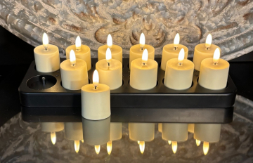 RADIANCE RECHARGEABLE VOTIVES Set of 12