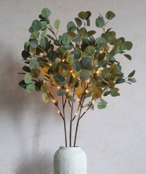 Lighted Eucalyptus Branch 48 Bulb - Electric - 40 Inch