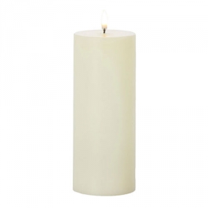 Uyuni Flameless Candle 3 x 9 Ivory Pillar