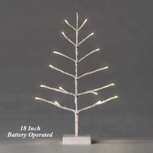 Lewondr LED Birch Tree Lights 24 Inch Battery Powered 24 Bulbs Decorative Branch Lights Wedding Money Tree Table Lamp Centerpiece Home Christmas Party DIY Decorations Ornament Holder Brown