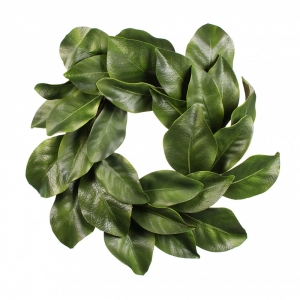 16 Inch Magnolia Wreath Candle Ring