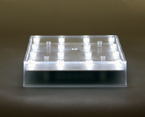 Floral Uplight Base 5 Inch Square - 16 Super Bright LED's