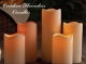 4.5 x 9 LED Outdoor Flameless Candle  Ivory 5 Hour Timer